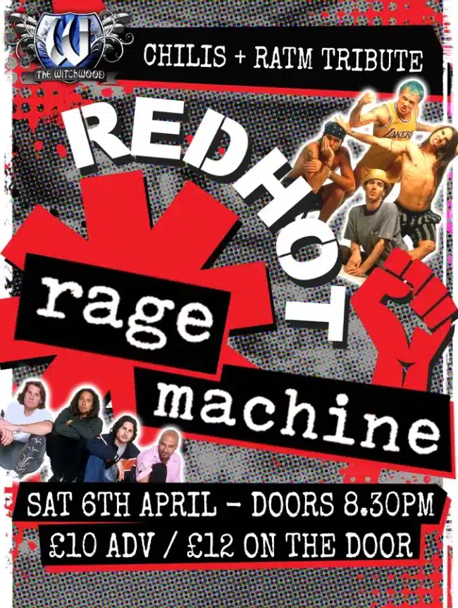 Red Hot Rage Machine - Saturday 6th April 2024