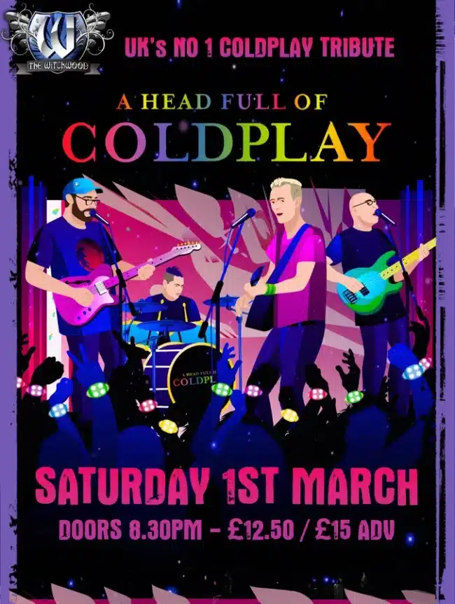 coldplay tribute witchwood march 2025