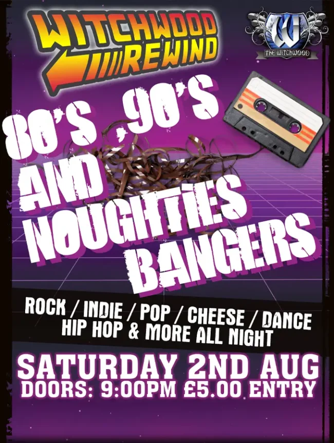 Mad Mash Up Of 80's - 90's &  Noughties Bangers - Saturday 2nd August 2025
