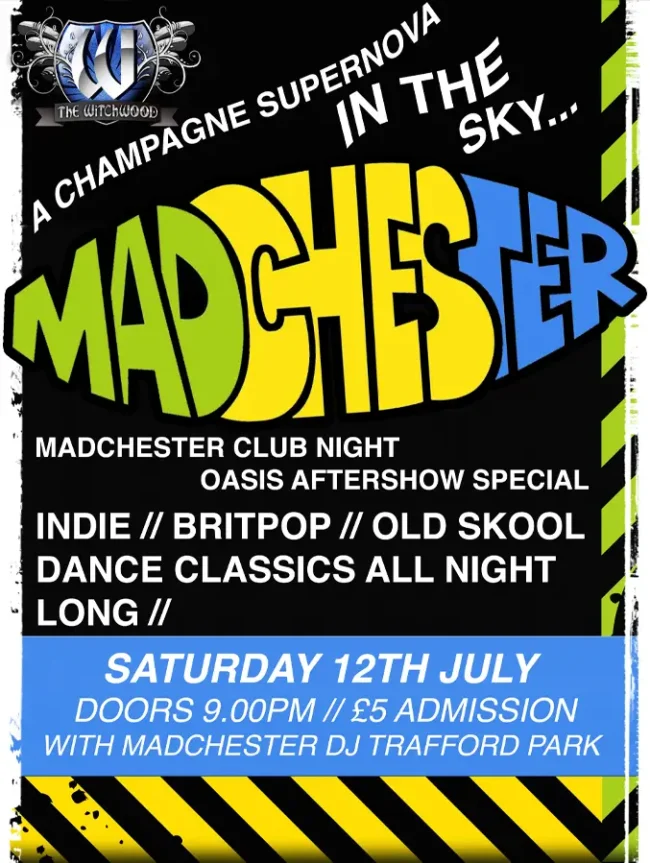 Madchester Night - Saturday 12th July 2025