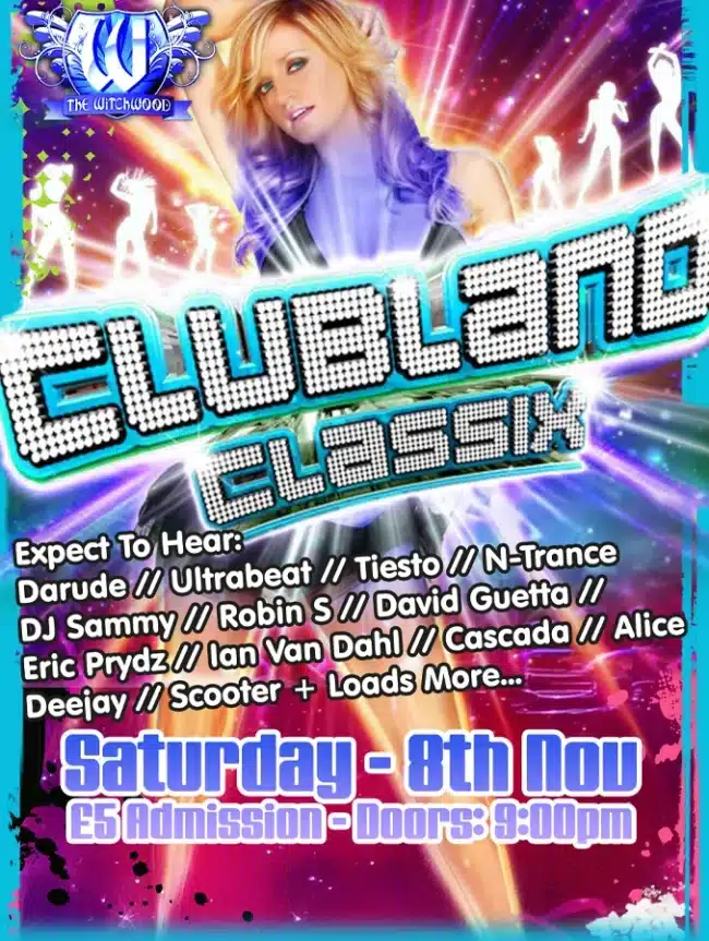 Clubland Classix - Saturday 8th November 2025